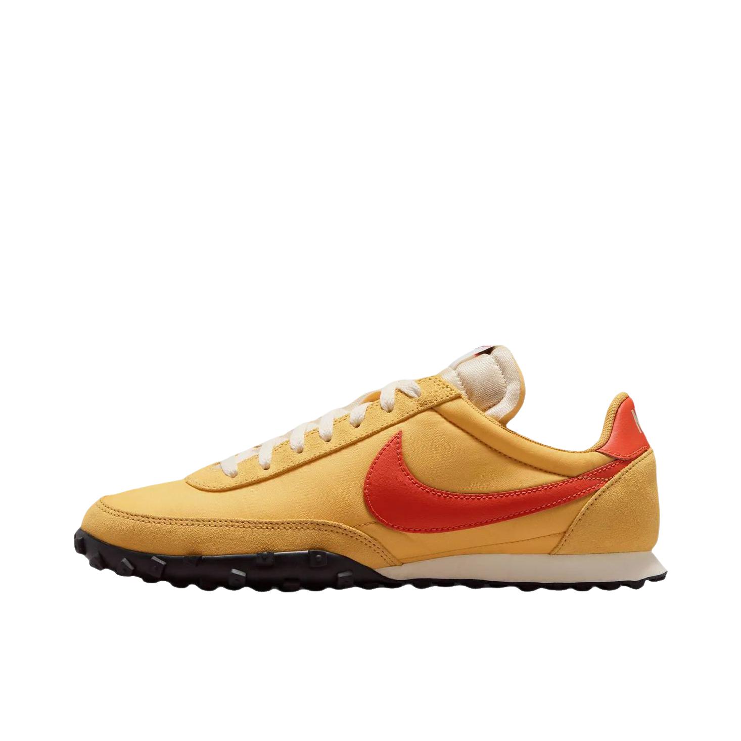 推荐商品：Nike Waffle Racer 跑鞋 防滑耐磨舒适透气织物运动绒面革 小麦黄