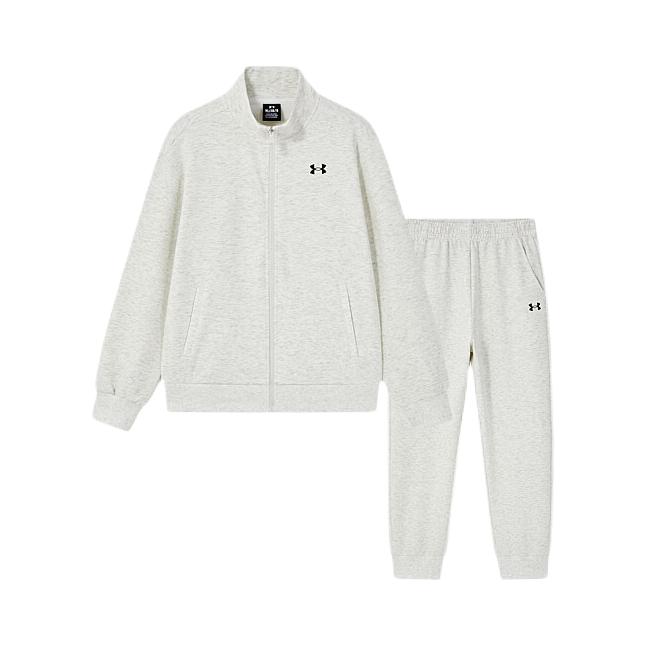 推荐商品：Under Armour/安德玛童装 2026AW 针织保暖亲肤长袖运动套装 中大童 263370778 米花灰