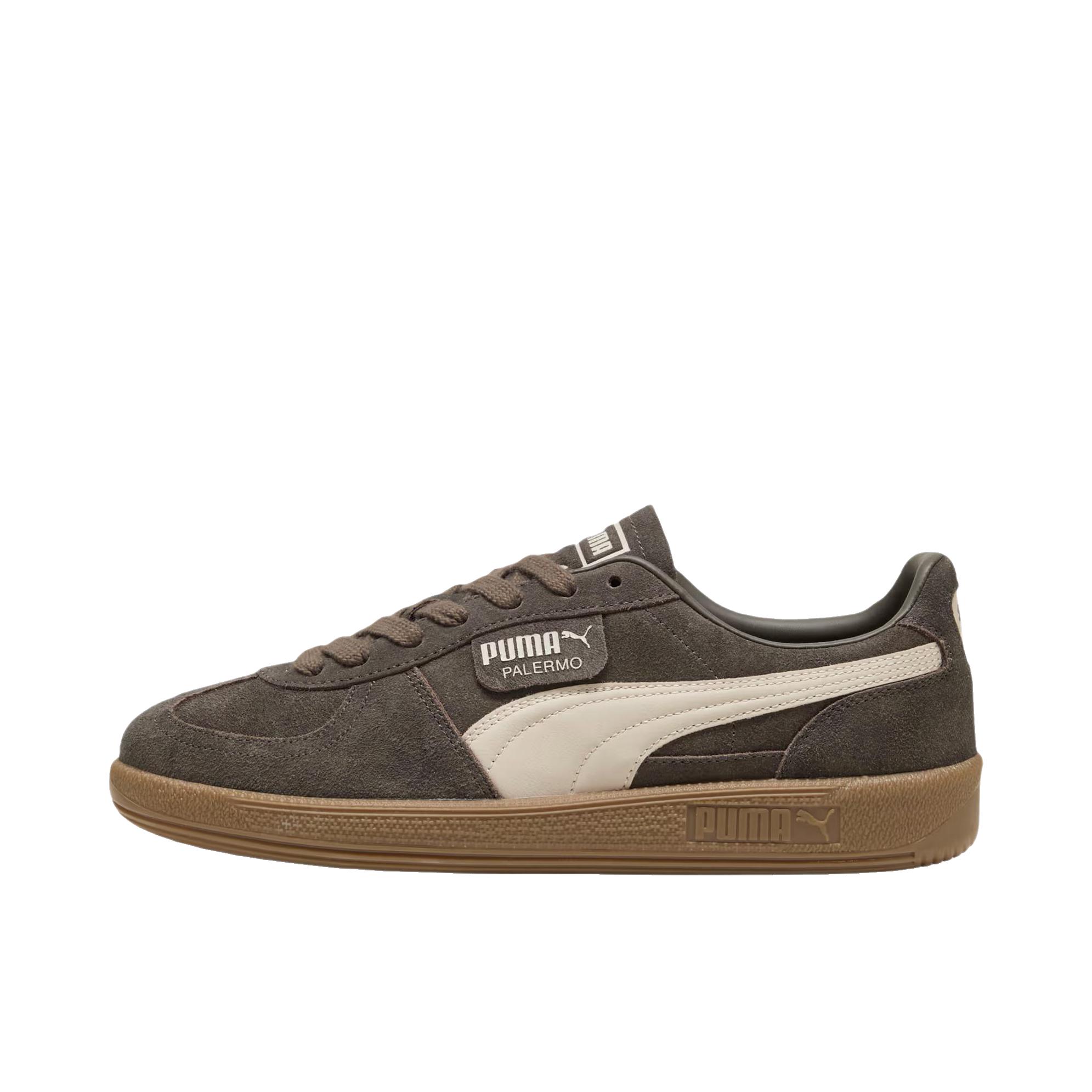 推荐商品：【朴彩英同款】 Puma/彪马 Palermo Og T头鞋 德训鞋 运动休闲鞋 时尚潮流拼接舒适百搭薄底复古 深橡木棕