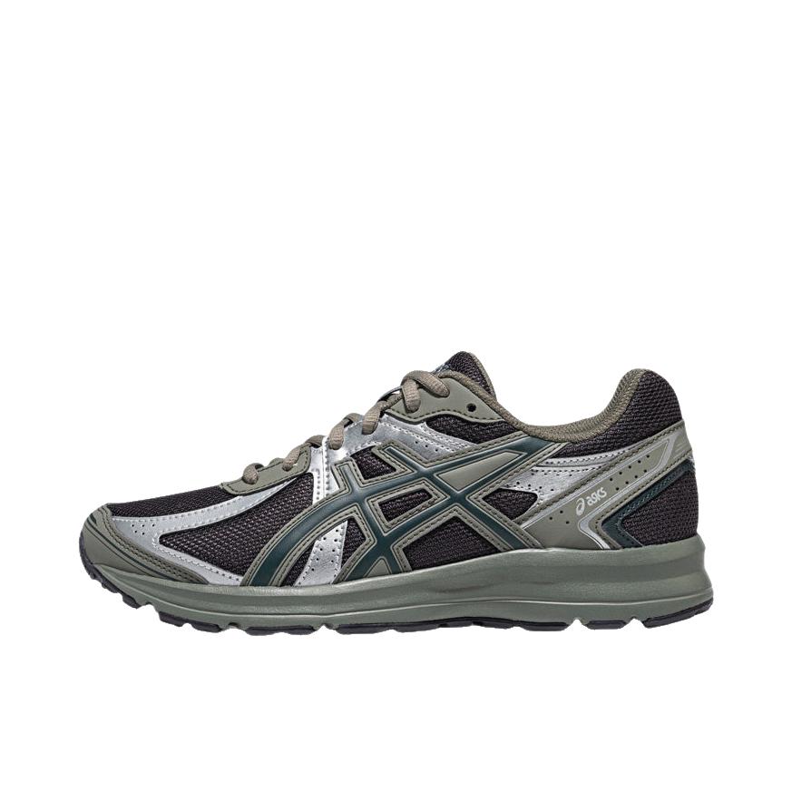 推荐商品：Asics/亚瑟士 Jog 100S 跑鞋 防滑耐磨减震轻便舒适透气休闲复古百搭 宽版/深褐色/深绿色
