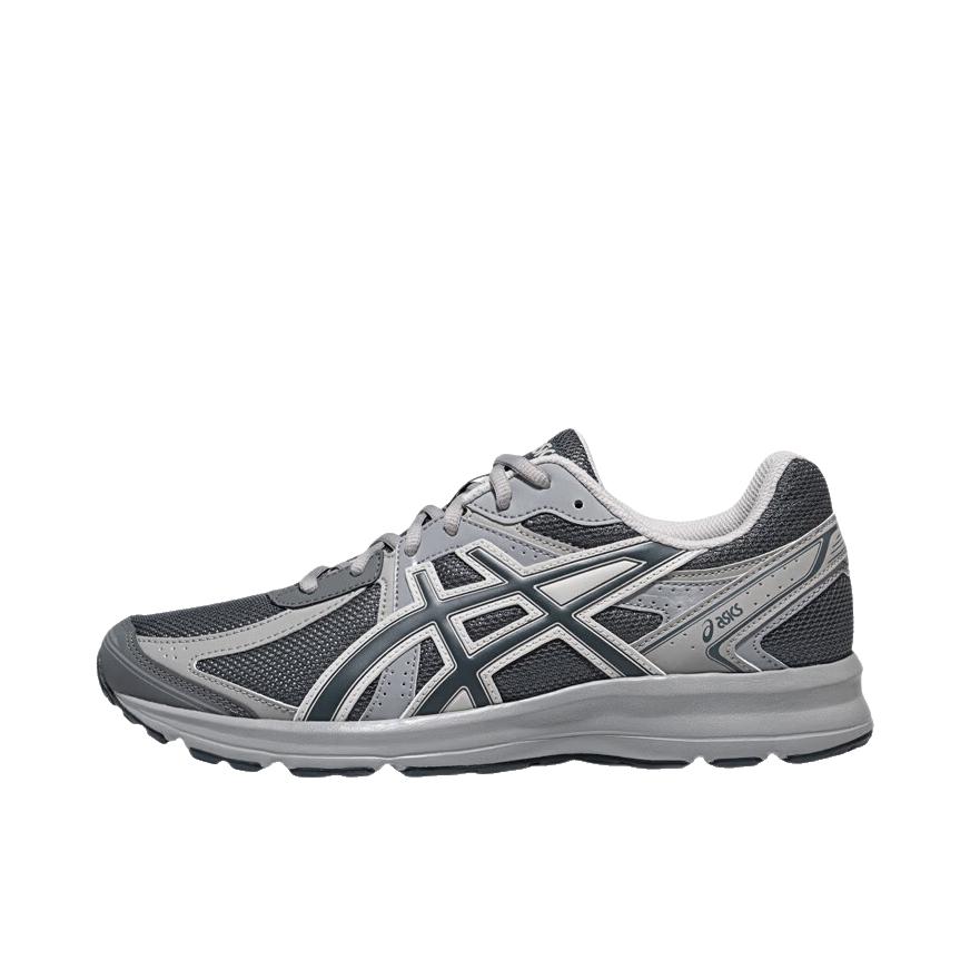 推荐商品：Asics/亚瑟士 Jog 100S 跑鞋 防滑耐磨减震轻便舒适透气休闲复古百搭 宽版/冷灰色/黑色