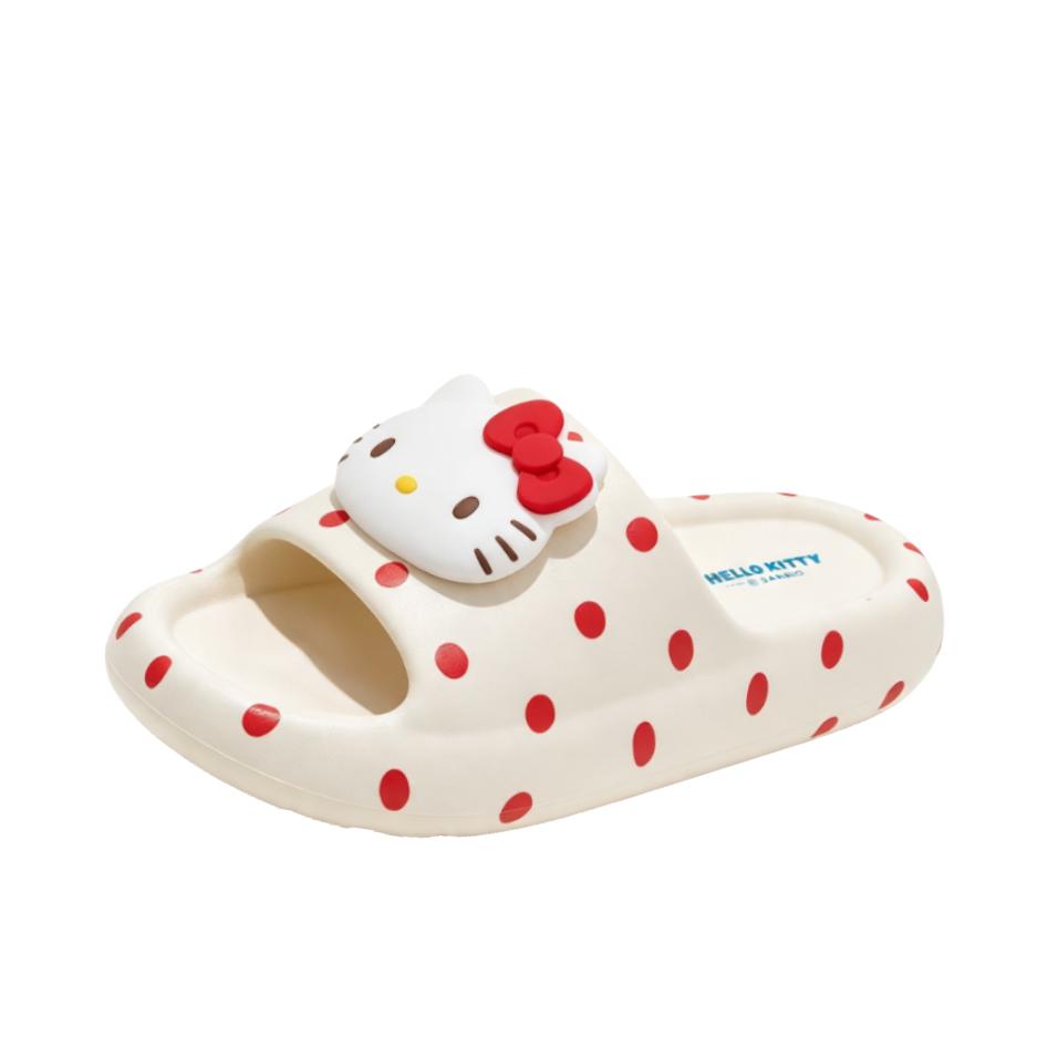 推荐商品：grace/洁丽雅 拖鞋 时尚舒适透气 8832 HelloKitty正版联名/2.0升级款/女款/红波点