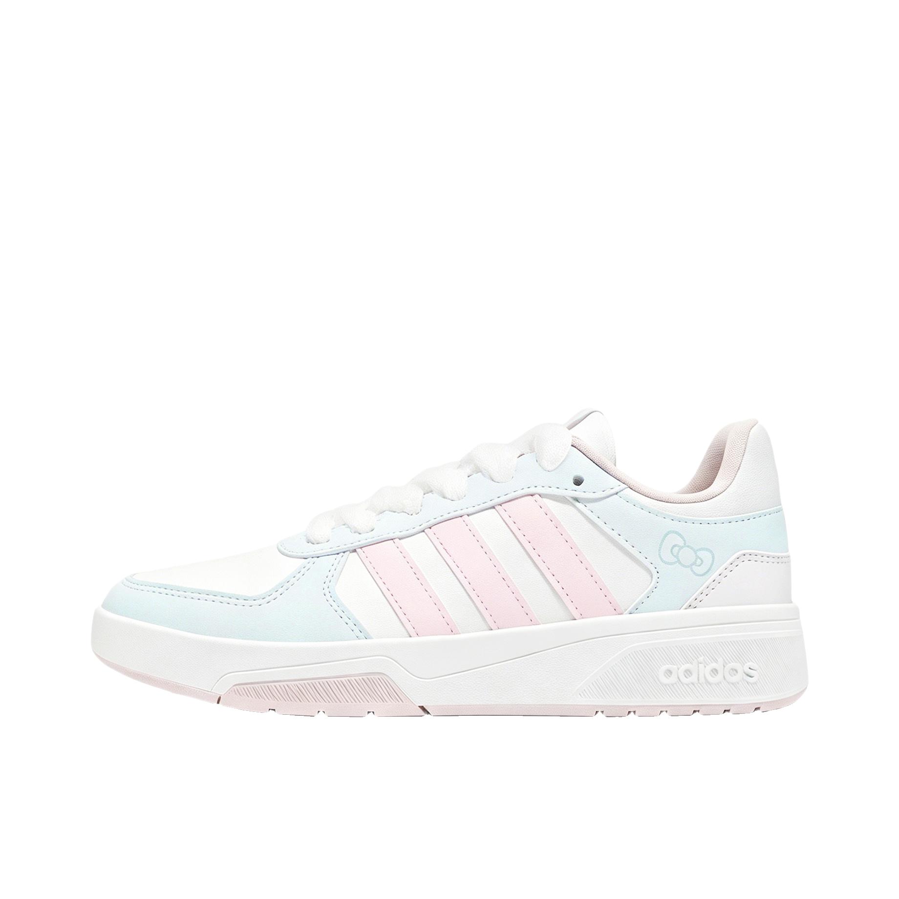 推荐商品：定制款 adidas COURTBEAT 板鞋 简约百搭低帮圆头 女款/樱蓝甜序