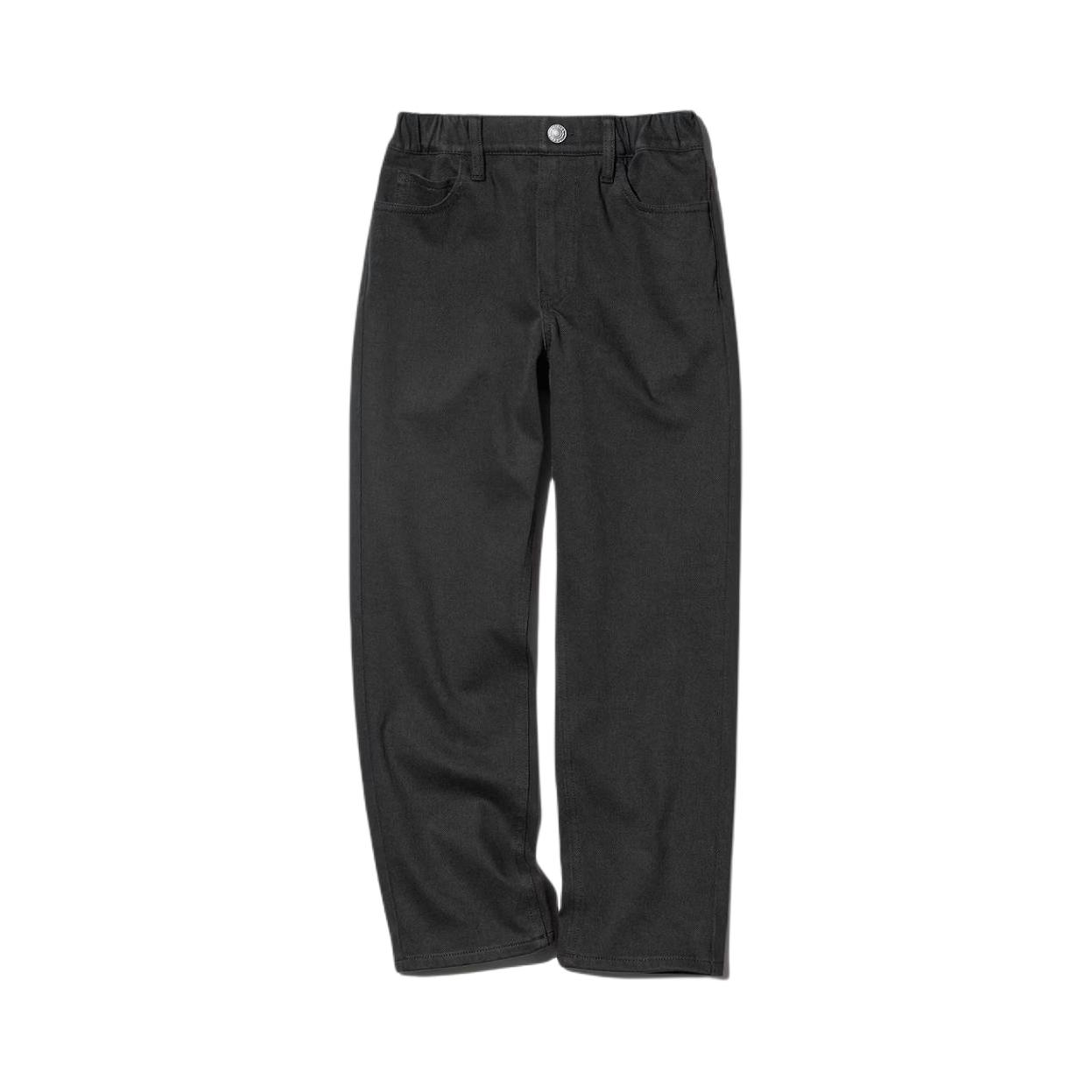 推荐商品：UNIQLO/优衣库童装 直筒五口袋合身牛仔裤 中大童 486638 黑