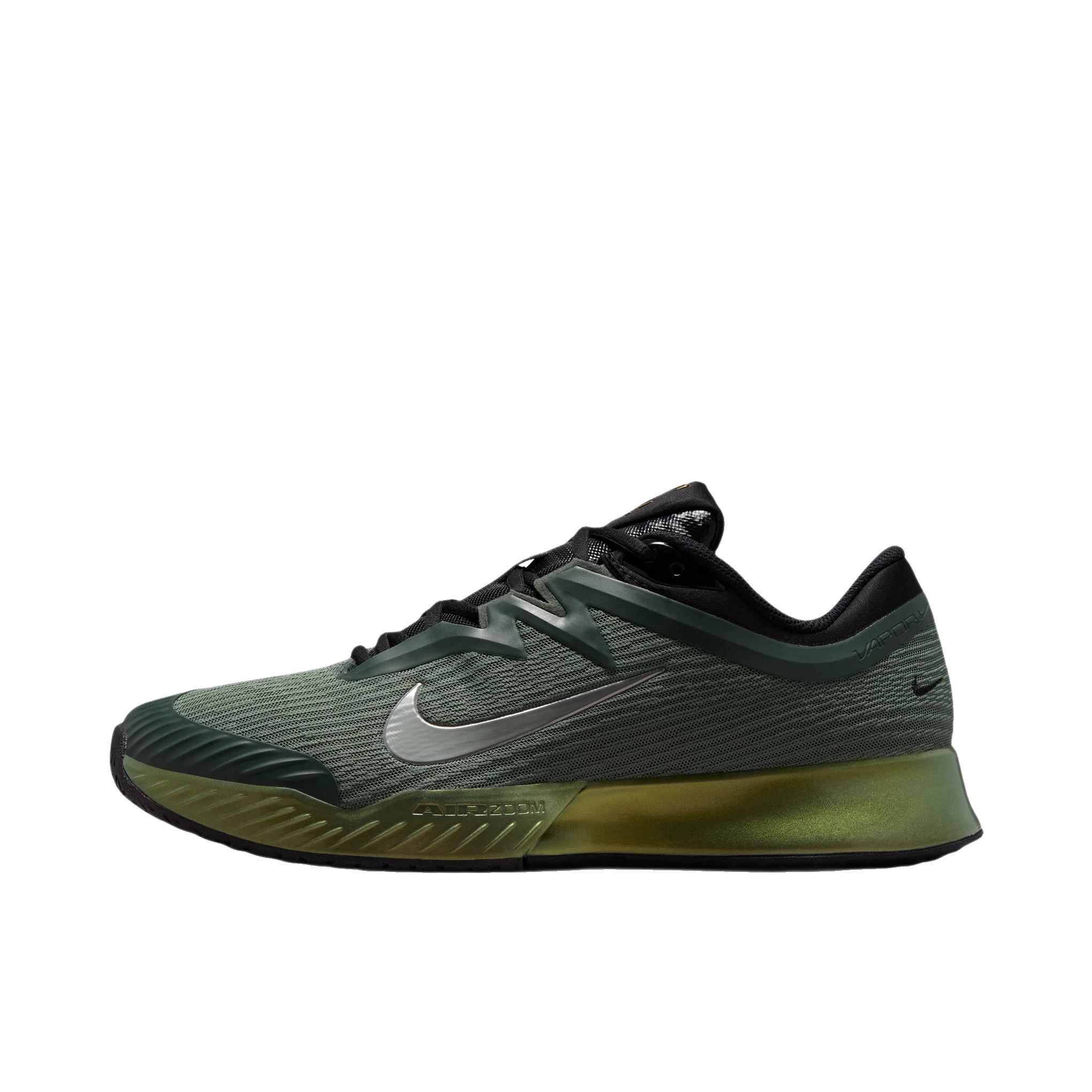 推荐商品：Nike Vapor Pro 3 防滑耐磨 缓震回弹 舒适轻便 硬地球场 网球鞋 迷彩绿/金属金/白色/黑色