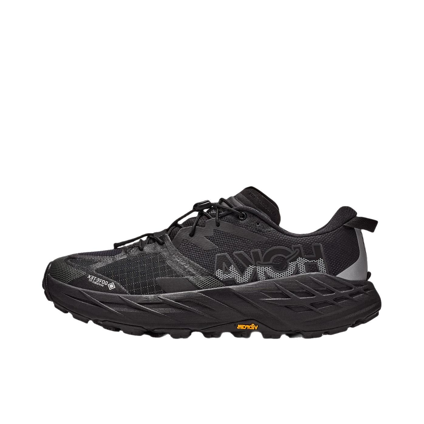 推荐商品：HOKA ONE ONE SPEEDGOAT 7 HIKE GTX 户外鞋 徒步鞋 防水越野防滑 宽版/碳素黑/黑色