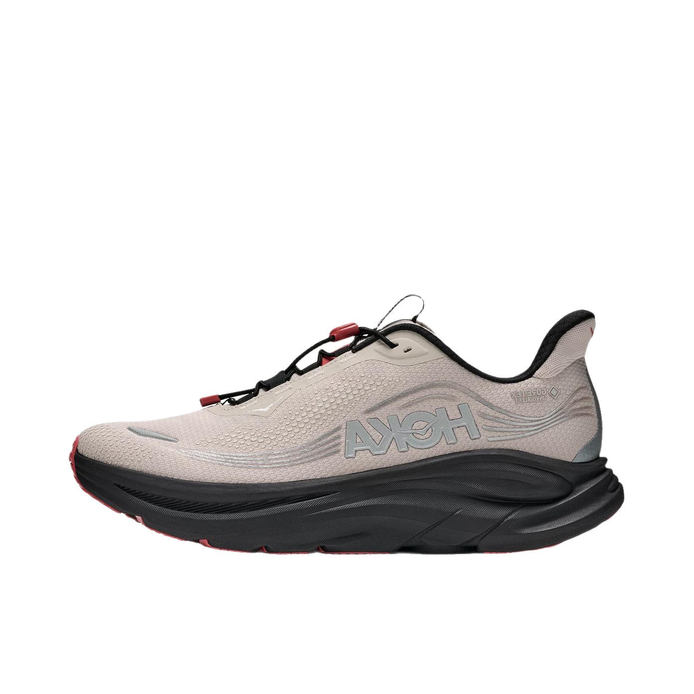 推荐商品：HOKA ONE ONE CLIFTON 11 GORE-TEX 跑鞋 防滑耐磨防水 河岩灰/碳素黑