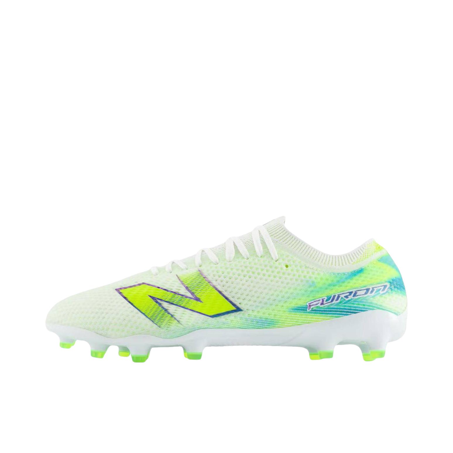 推荐商品：New Balance Furon Elite FG v9 足球鞋 防滑耐磨透气 D宽/白色/淡绿色
