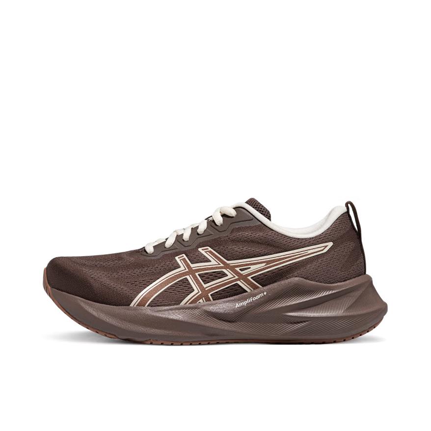 推荐商品：Asics/亚瑟士 ABLAZE 运动休闲鞋 缓震回弹透气舒适网面短跑 女款/土棕色