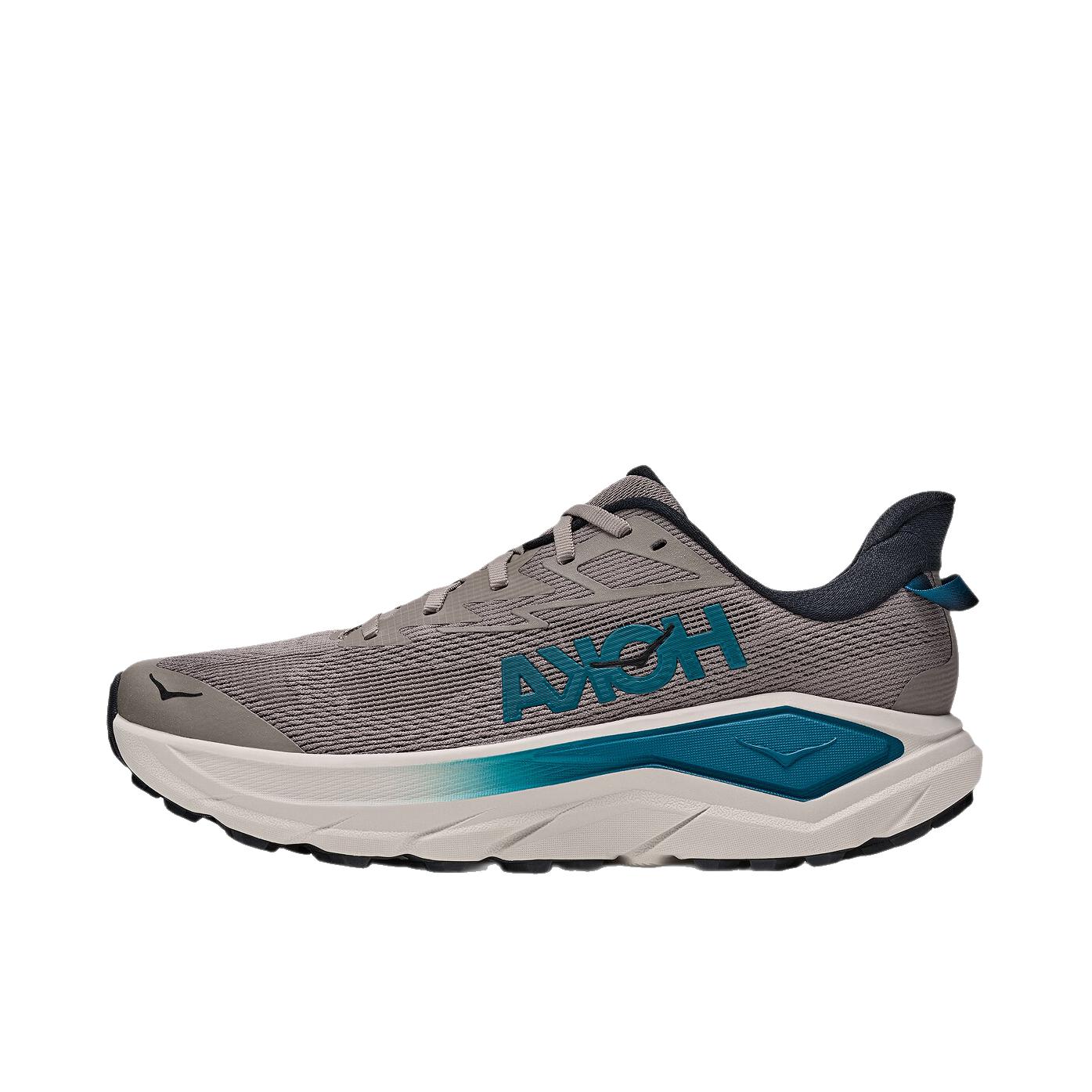 推荐商品：HOKA ONE ONE CHALLENGER 挑战者8 跑鞋 全地形户外公路抓地 鹅卵石灰/河岩灰