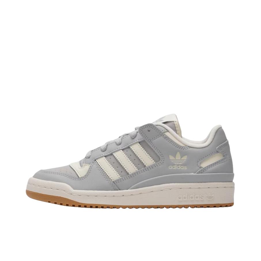推荐商品：adidas Originals Forum 板鞋 轻便复古防滑时尚魔术贴篮球风薄底包裹性 女款/灰色
