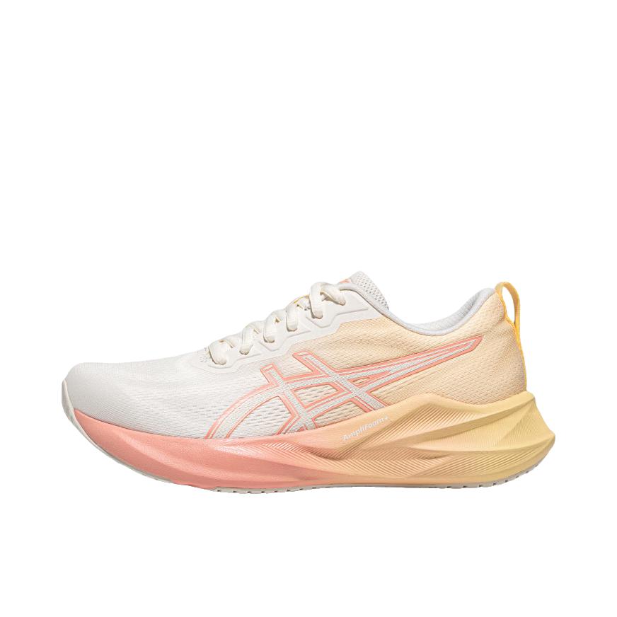推荐商品：Asics/亚瑟士 ABLAZE 运动休闲鞋 缓震回弹透气舒适网面短跑 女款/米色/粉色/橙色