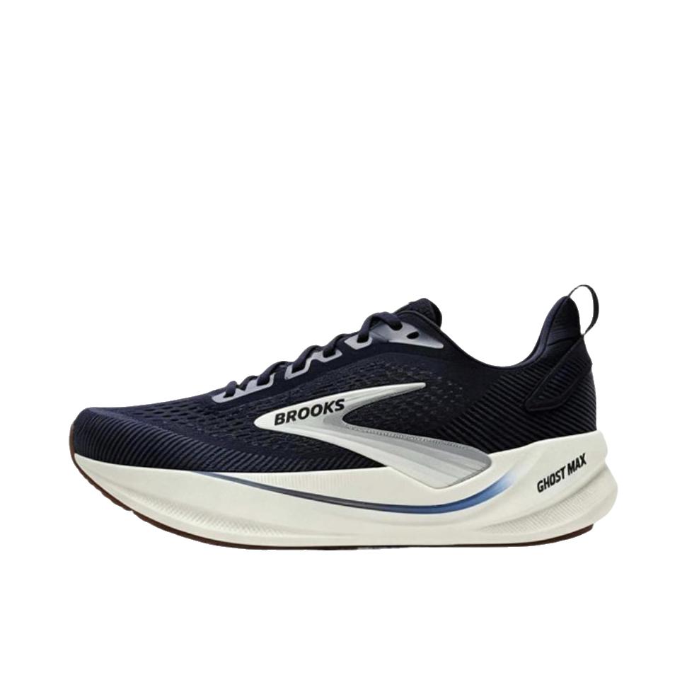 推荐商品：Brooks/布鲁克斯 Ghost Max 4 跑鞋 系带舒适 黑色/深白色