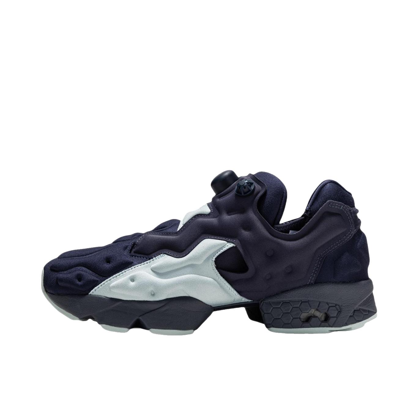 推荐商品：Reebok/锐步 INSTAPUMP SLIVER 运动休闲鞋 街头风镂空拼接 深靛蓝/微风蓝