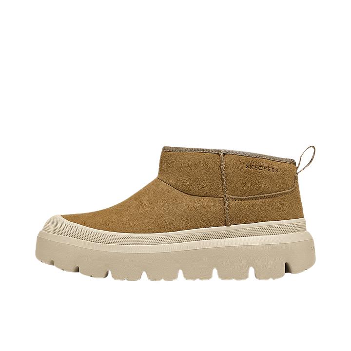 推荐商品：Skechers/斯凯奇 Street 雪地靴 时尚柔软舒适 加绒/女款/栗色