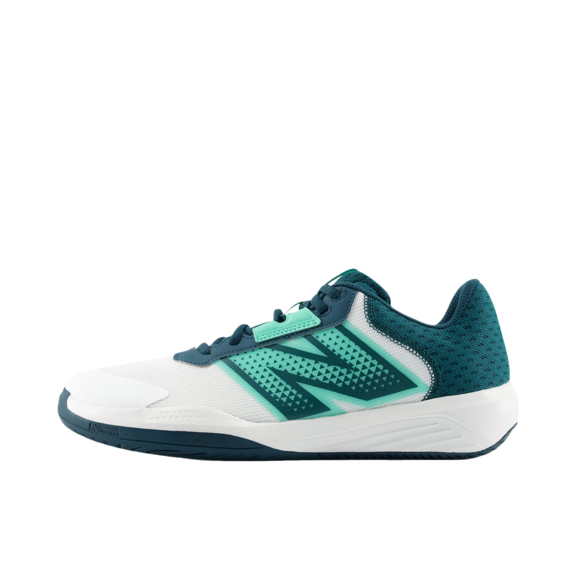 推荐商品：New Balance 696 v6 舒适 防滑 耐磨 圆头 网球鞋 D宽/白色/深绿色