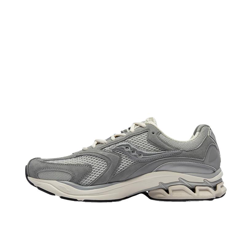 推荐商品：Saucony/索康尼 GRID FUSION LC 跑鞋 运动休闲透气缓震防滑 灰色