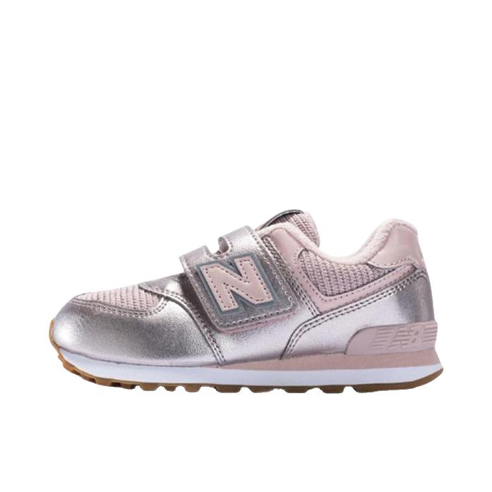 推荐商品：New Balance 574 运动休闲鞋 阿甘鞋 经典复古防滑耐磨缓震舒适透气时尚百搭轻便 大童/银粉