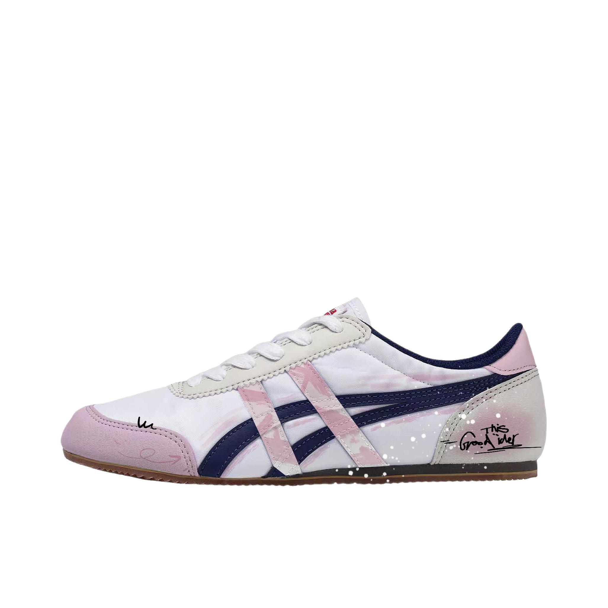 推荐商品：定制款 Onitsuka Tiger 鬼塚虎 Track Trainer 织物 合成革 百搭 耐磨 运动休闲鞋 漫步