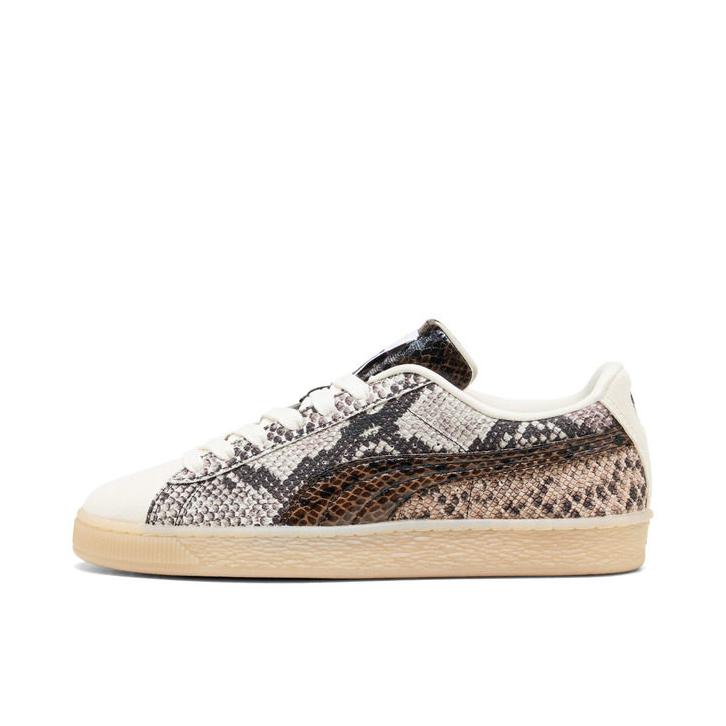 推荐商品：Puma/彪马 Suede Classic 面包鞋 板鞋 舒适百搭防滑耐磨轻便透气复古低帮圆头 蛇纹/米白色/黑色