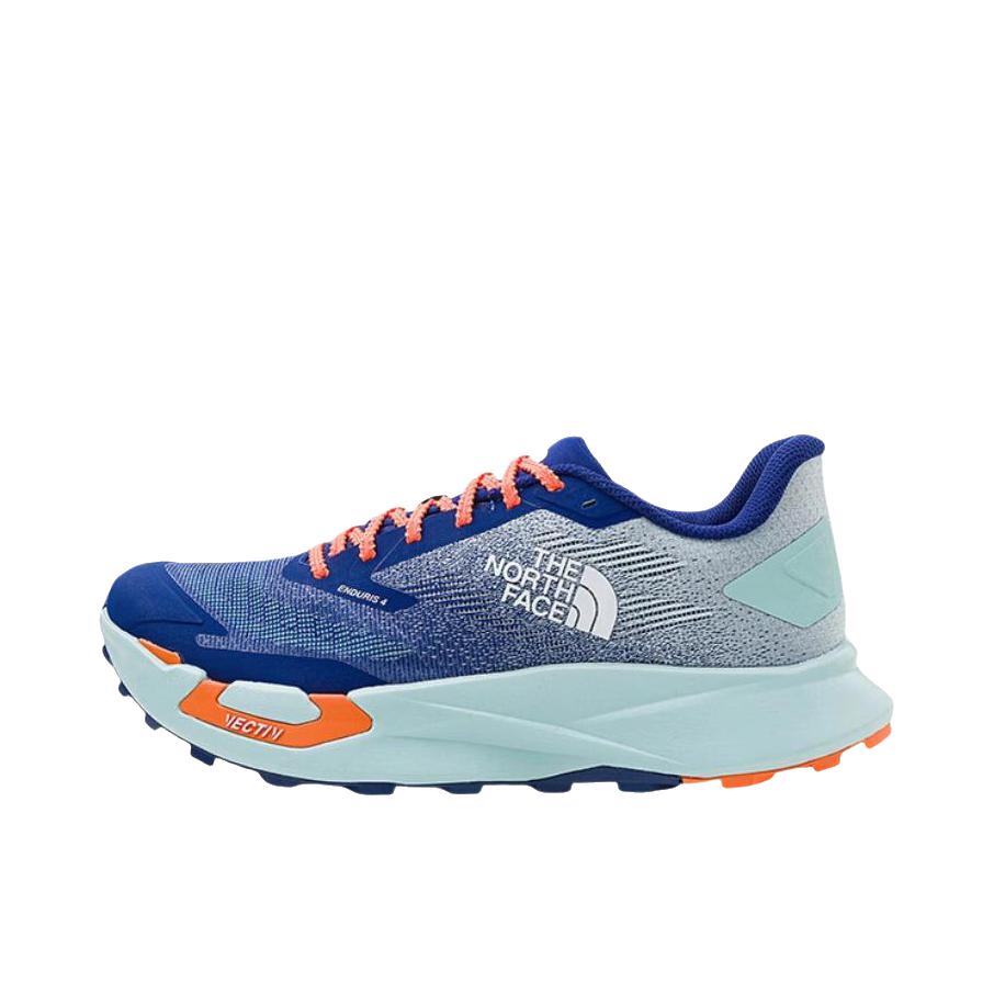 推荐商品：TheNorthFace/北面 Enduris 4 跑鞋 越野缓震抓地户外防滑 蓝色/浅蓝色