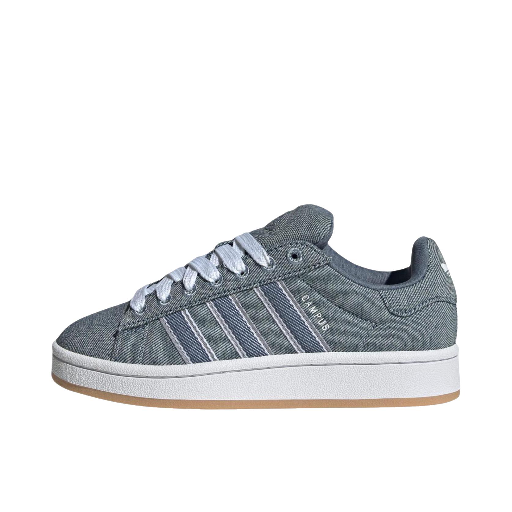 推荐商品：adidas Originals Campus 00s 板鞋 面包鞋 复古缓震透气轻便薄底贴合耐穿圆头包裹性平跟支撑 大童/灰色/蓝色