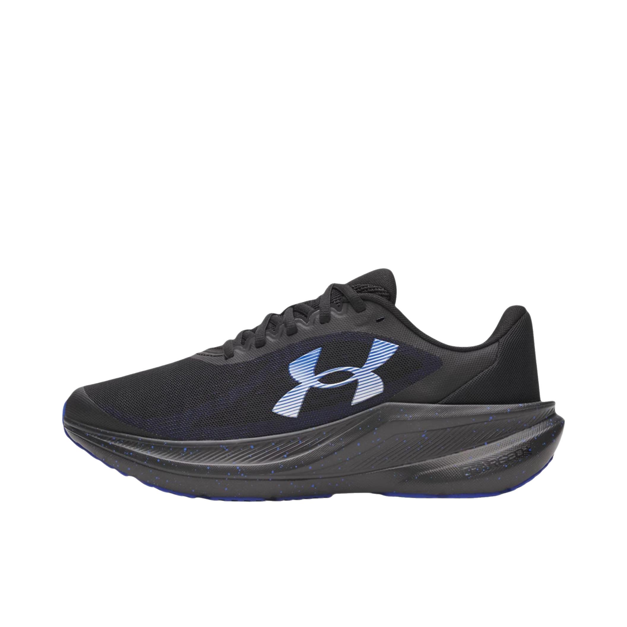 推荐商品：Under Armour/安德玛 Charged+ Chase 跑鞋 透气舒适贴合 黑色/球队宝蓝