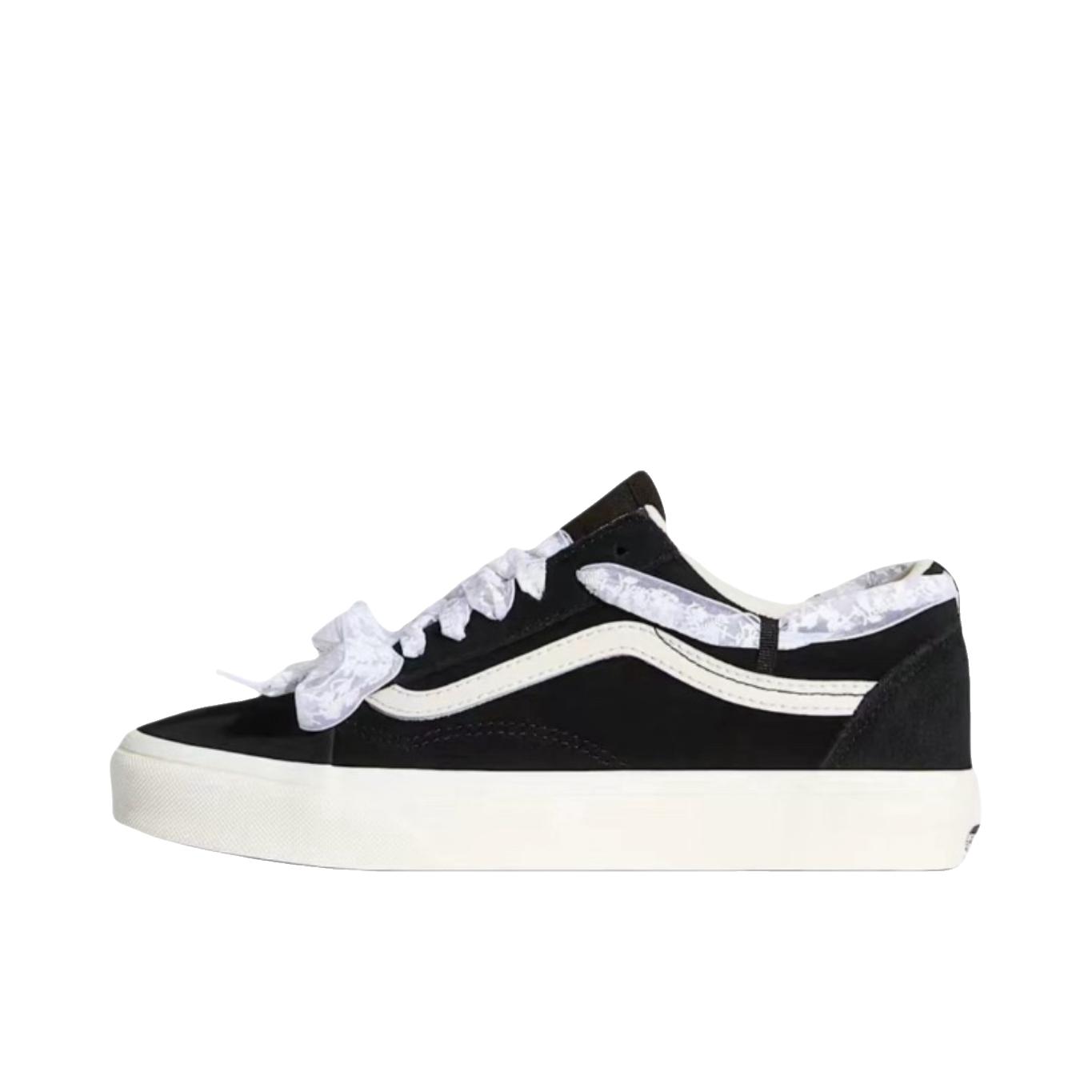 推荐商品：Vans/范斯 Old Skool 滑板鞋 板鞋 轻便防滑复古舒适经典 神秘黑/珍珠白