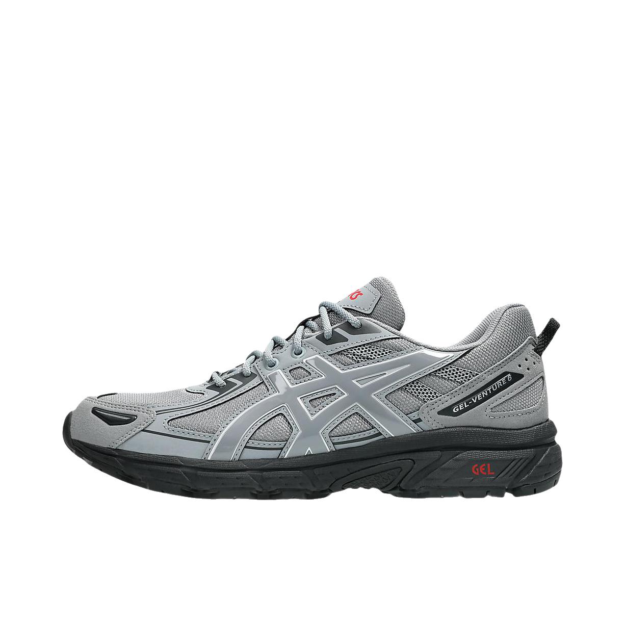 推荐商品：Asics/亚瑟士 Gel-Venture 6 跑鞋 防滑耐磨缓冲抓地减震回弹透气复古越野 深灰色/深黑色