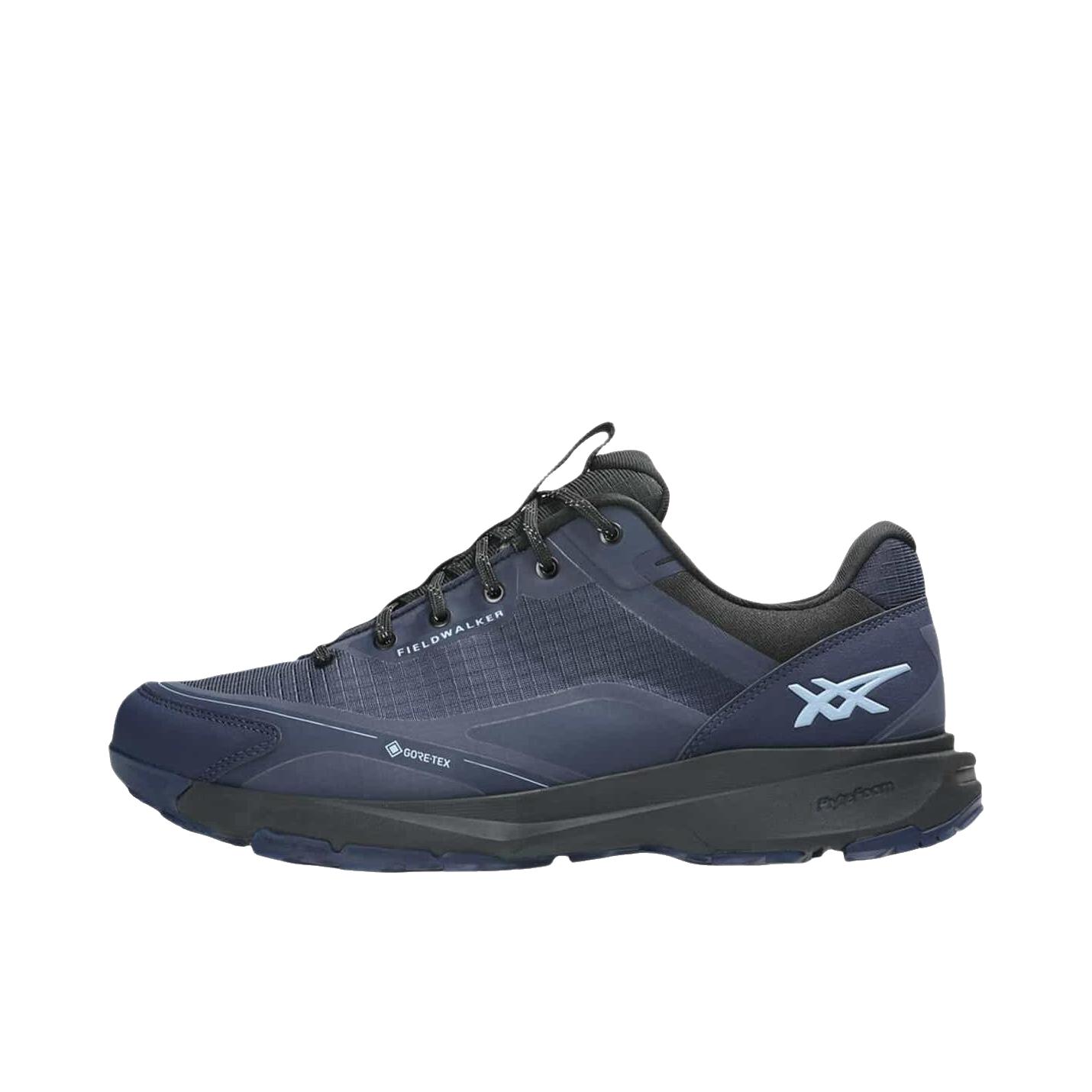 推荐商品：Asics/亚瑟士 GORE-TEX 徒步鞋 户外鞋 透气舒适耐磨 低帮/海军蓝/蓝色
