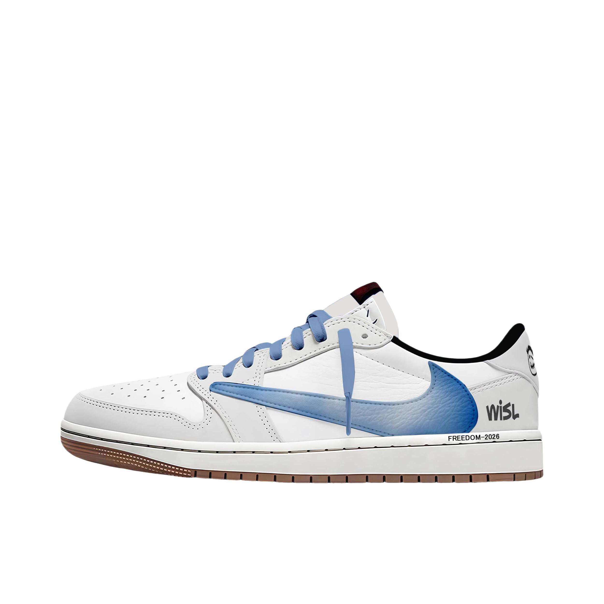 推荐商品：【定制球鞋】Air Jordan 1 减震 耐磨 透气 平跟 复古 潮流 简约 包裹性 防滑 轻便 支撑 增高 板鞋  Travis Scott联名款/倒钩