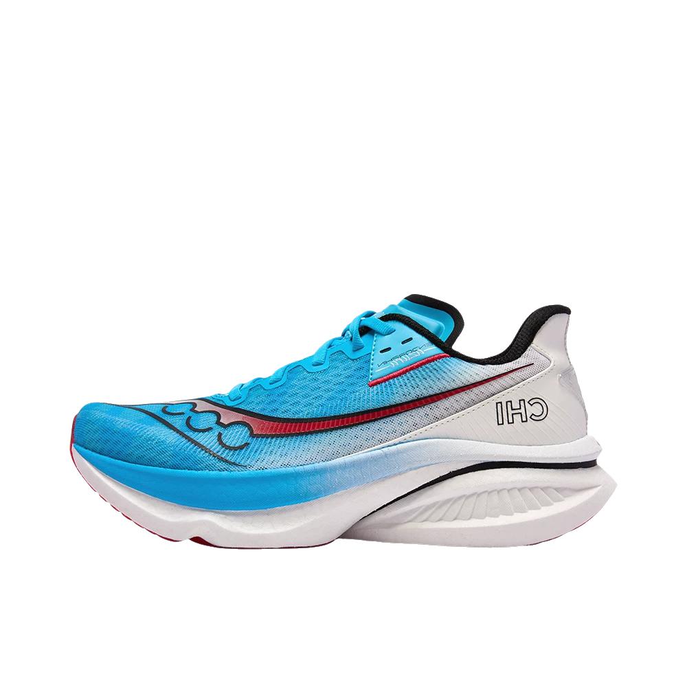 推荐商品：Saucony/索康尼 Endorphin Azura 跑鞋 柔软休闲轻便舒适回弹贴合训练 兰色/红色