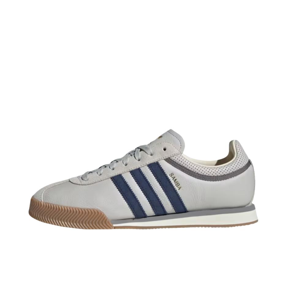 推荐商品：adidas Originals SAMBA 62 运动休闲鞋 日常舒适百搭潮流 灰色/夜靛蓝/胶木色