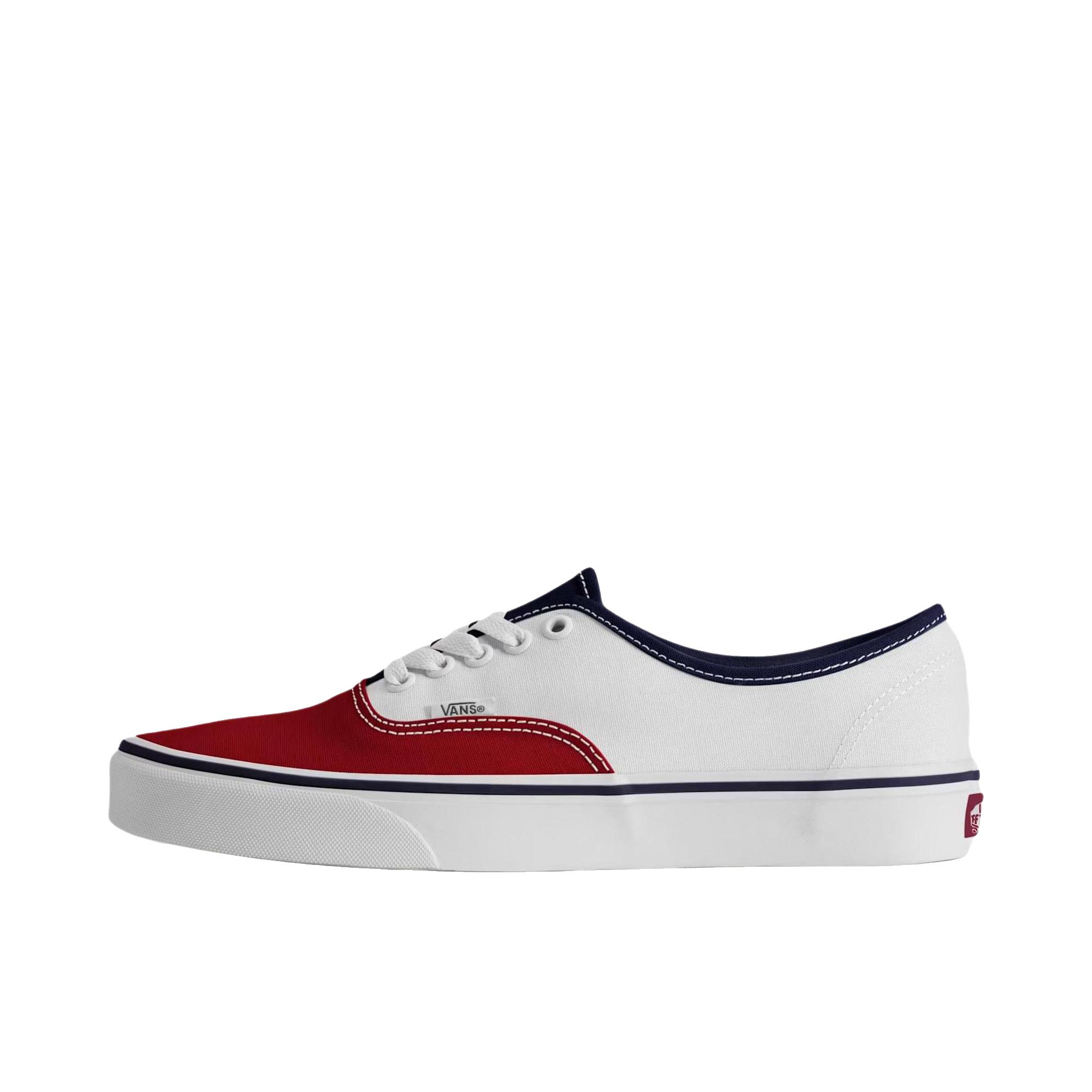 推荐商品：Vans/范斯 Authentic 潮流休闲 轻便舒适 防滑耐磨 百搭运动 复古 板鞋 红色/白色/蓝色