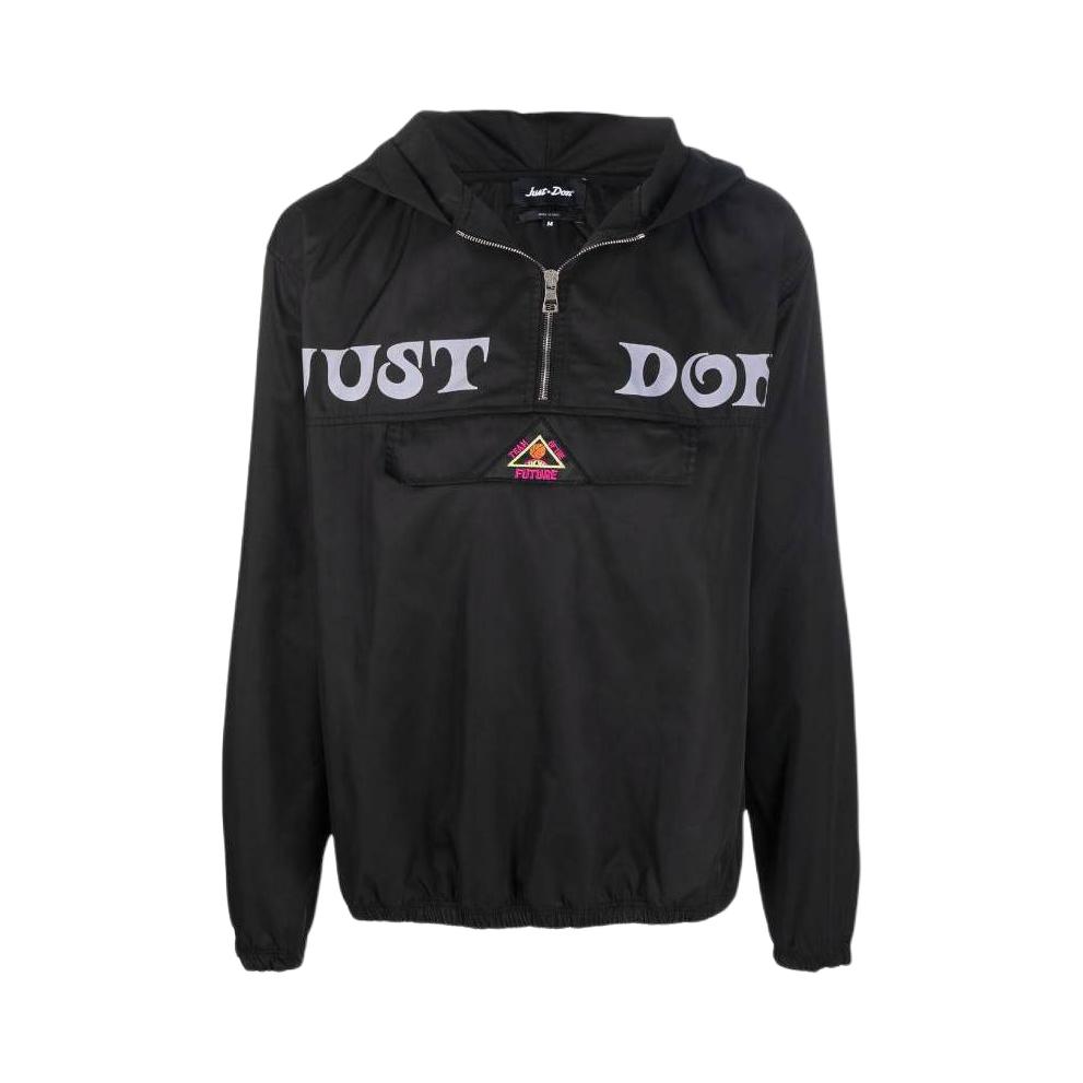 推荐商品：Just Don 字母印花拉链连帽长袖夹克 31JUSH1121850599 黑
