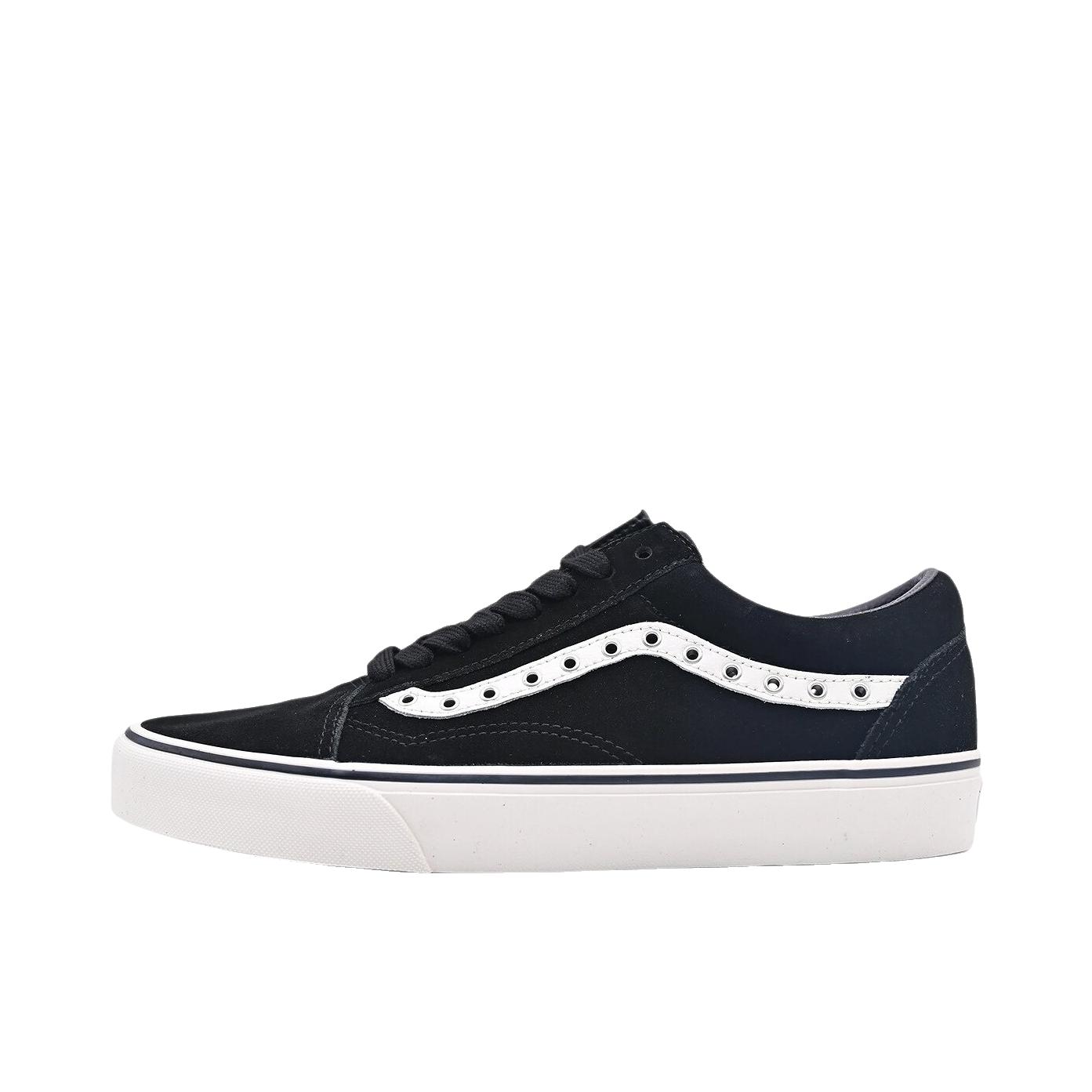 推荐商品：Vans/范斯 Old Skool 滑板鞋 板鞋 轻便防滑复古舒适经典 神秘黑/奶白色