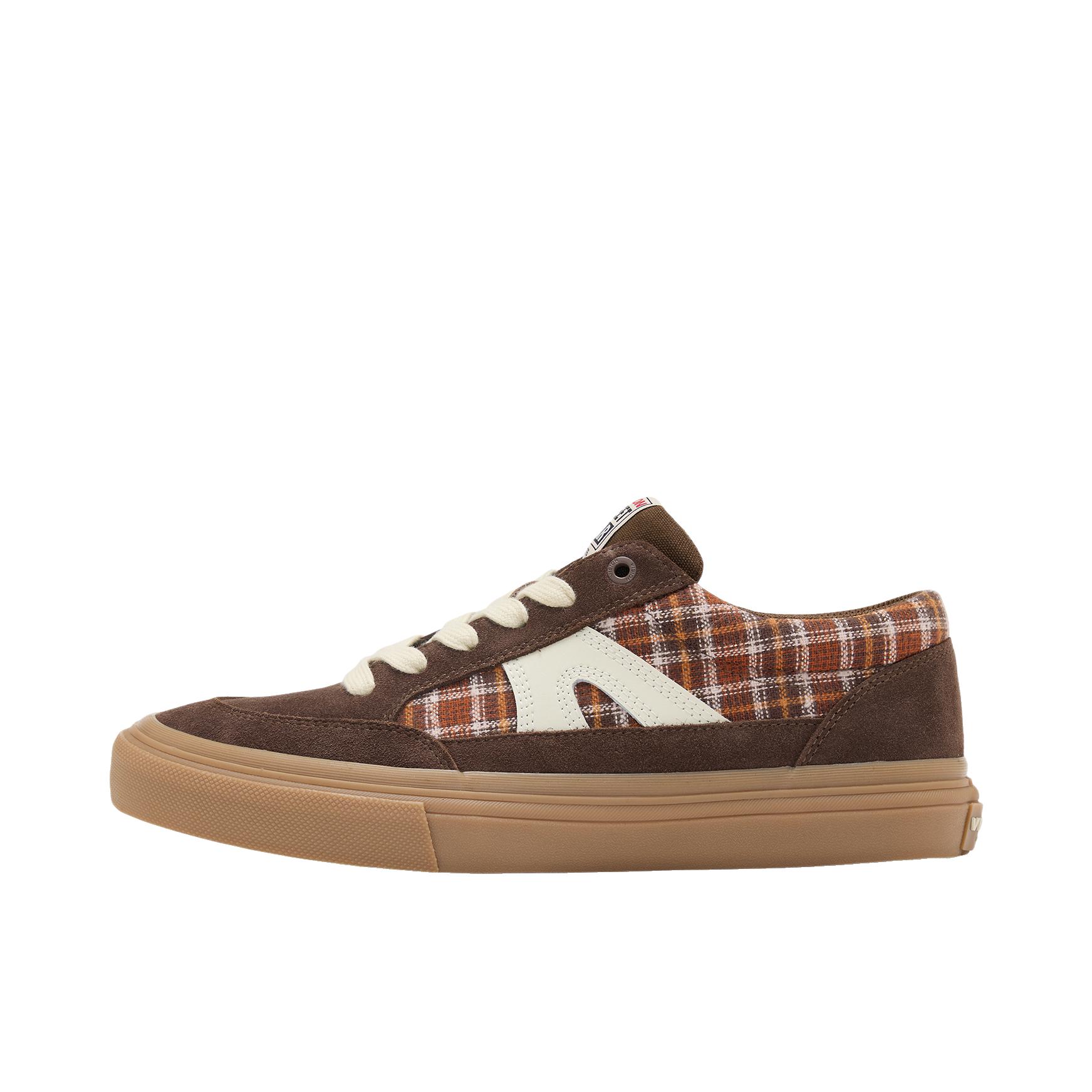 推荐商品：Vision Street Wear Stick Plaid 板鞋 复古编织格纹反毛皮 格纹棕