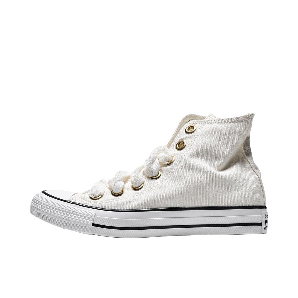 推荐商品：Converse/匡威 Chuck Taylor All Star 帆布鞋 常青款轻便防滑耐磨百搭复古圆头减震贴合高帮 高帮/雪白色