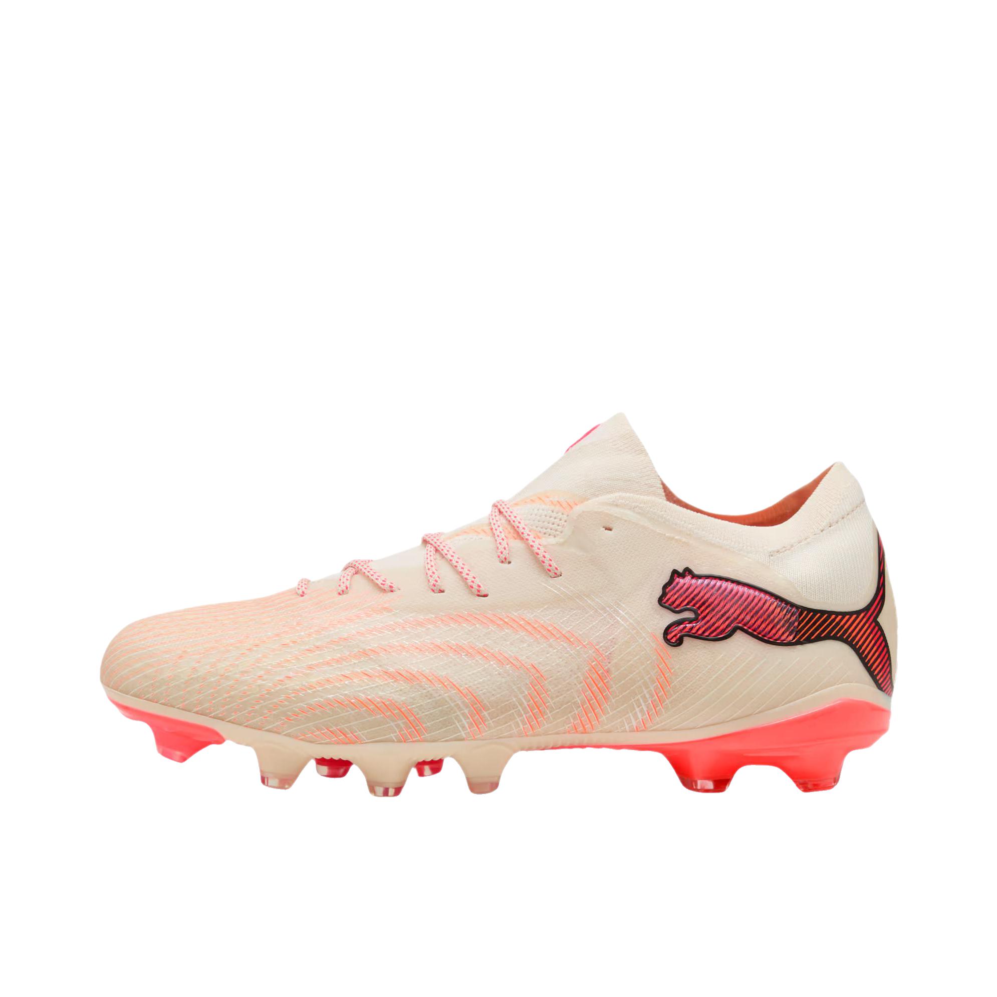 推荐商品：Puma/彪马 future 9 Ultimate FG 足球鞋 钉鞋 胶质长钉天然草地 糖渍杏仁色/PUMA白色/超红色/PUMA黑色