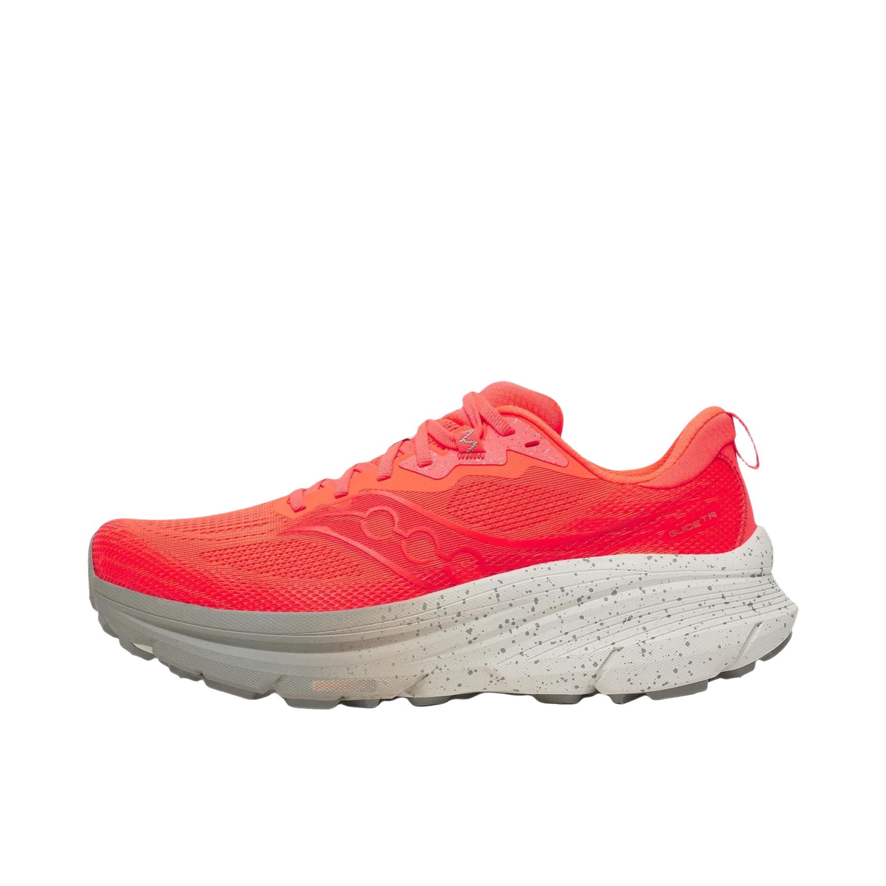 推荐商品：Saucony/索康尼 Guide 向导 TR 跑鞋 舒适防滑透气 红色/珍珠白
