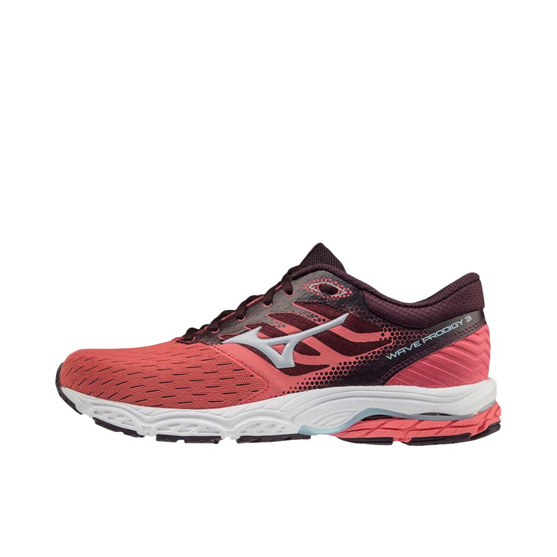 推荐商品：Mizuno/美津浓 Wave Prodigy 3 防滑 耐磨 透气 稳定支撑 运动 跑鞋 女款/粉色/白色
