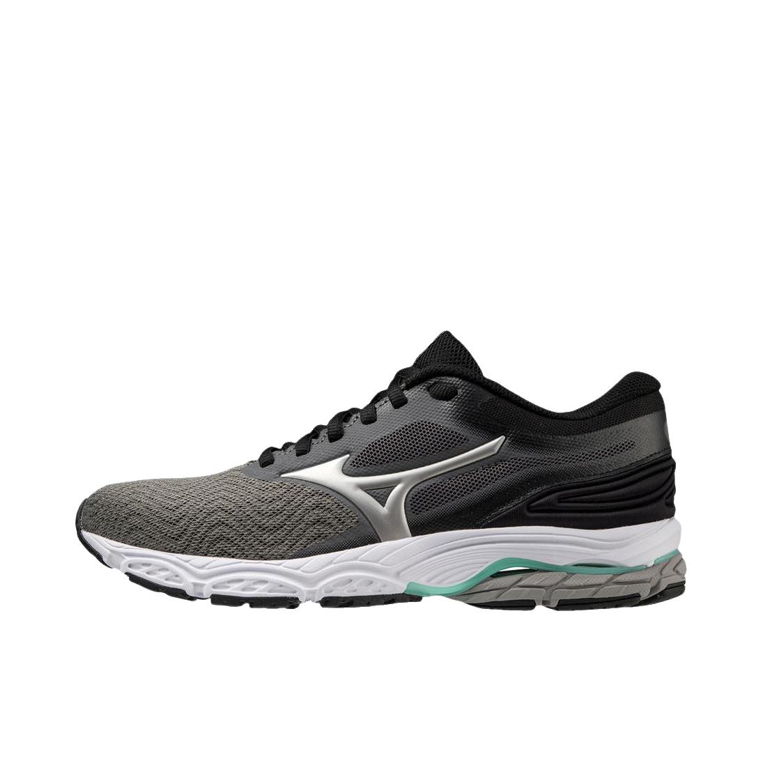推荐商品：Mizuno/美津浓 Wave Prodigy 4 舒适潮流 减震 防滑耐磨 织物 跑鞋 黑色/象牙白