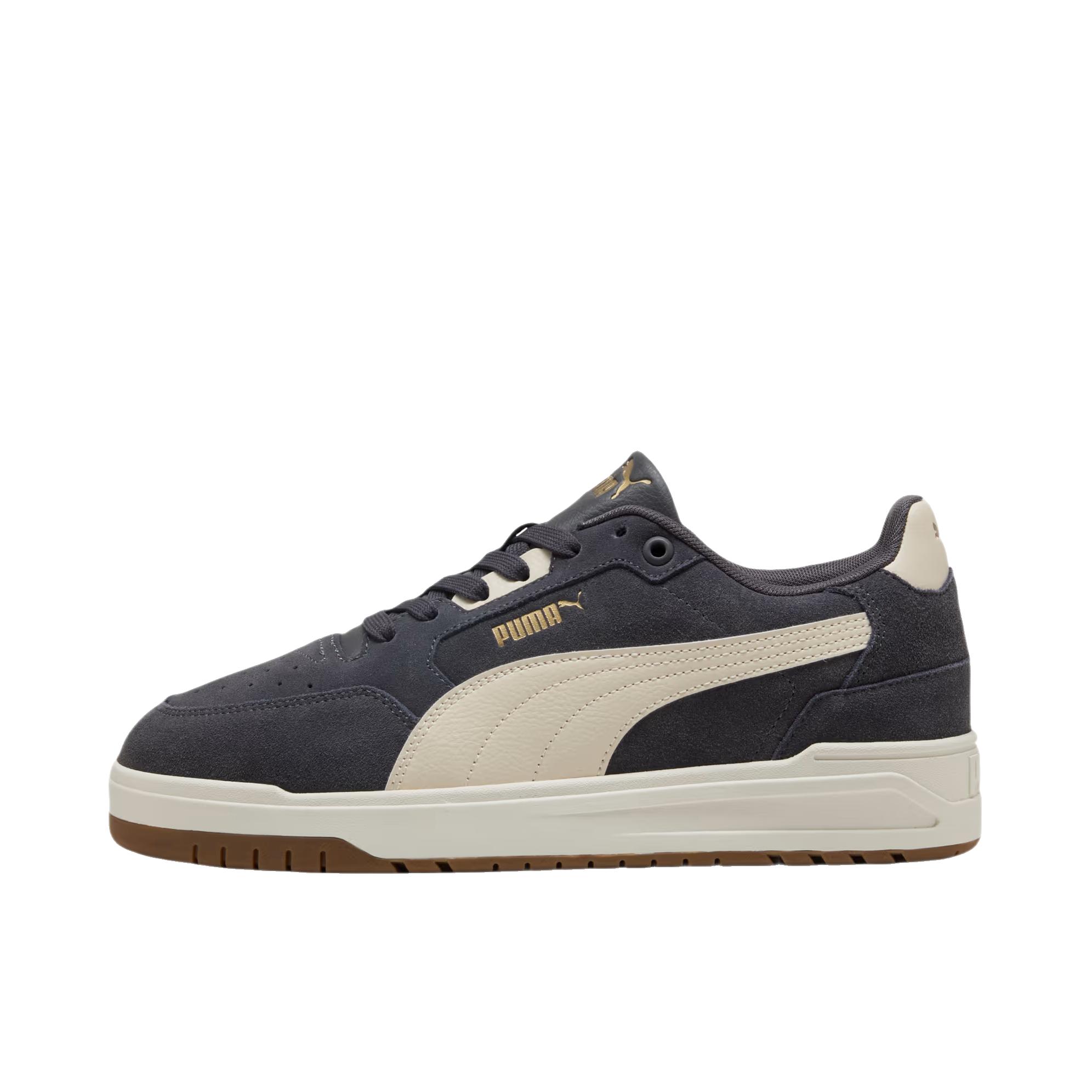 推荐商品：Puma/彪马 Shuffle 板鞋 柔软缓震舒适百搭 忧郁灰/高山雪/彪马金 