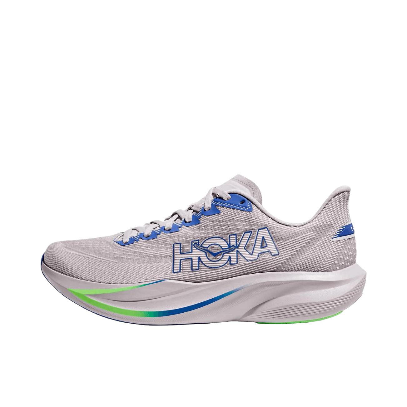 推荐商品：HOKA ONE ONE 马赫 7 MACH 7 跑鞋 竞训轻便回弹缓震 灰色/蓝色