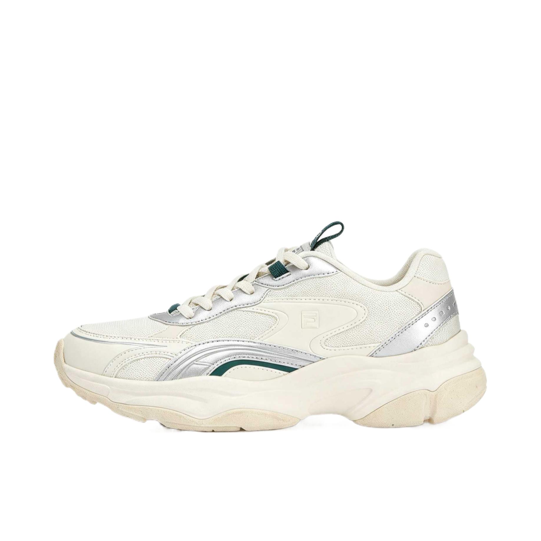 推荐商品：FILA/斐乐 Rayflide BOLD 运动休闲鞋 合成革涤纶柔软透气增高 白色/灰色/绿色