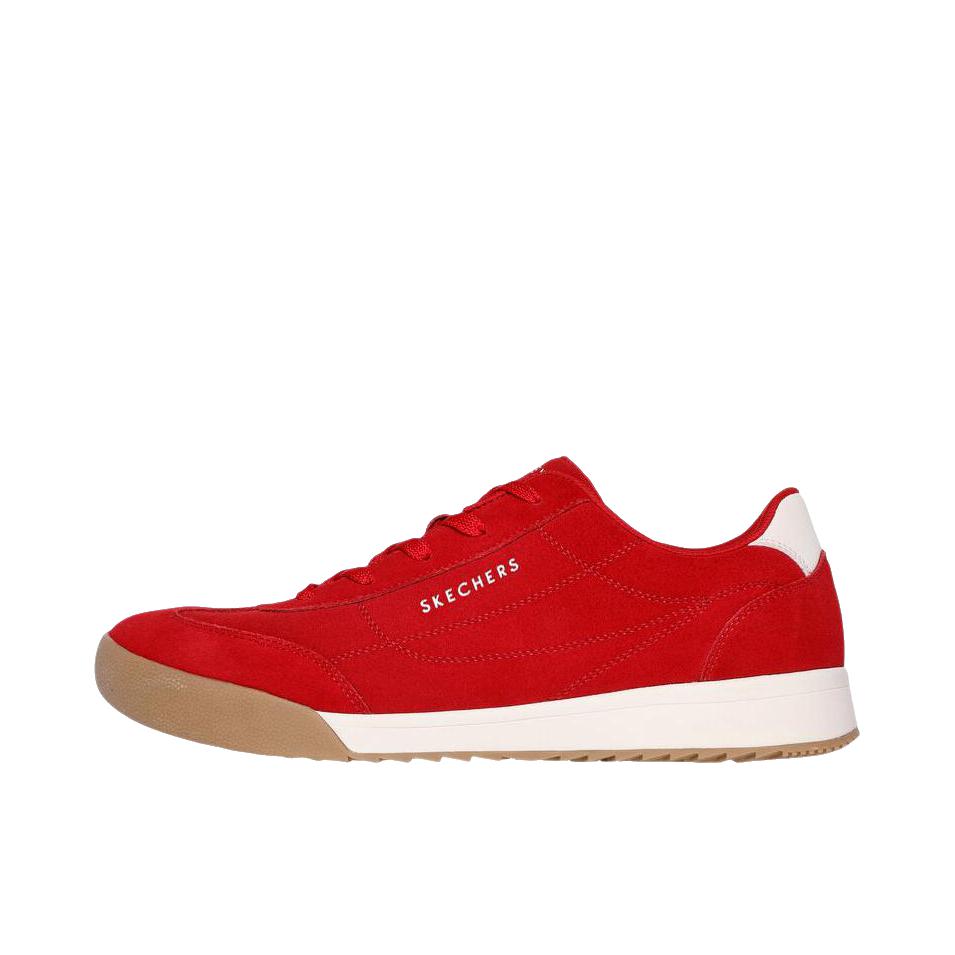 推荐商品：Skechers/斯凯奇 Street Zinger 2.0 防滑耐磨 舒适缓震 低帮 圆头 复古百搭 阿甘鞋 运动休闲鞋 深红色