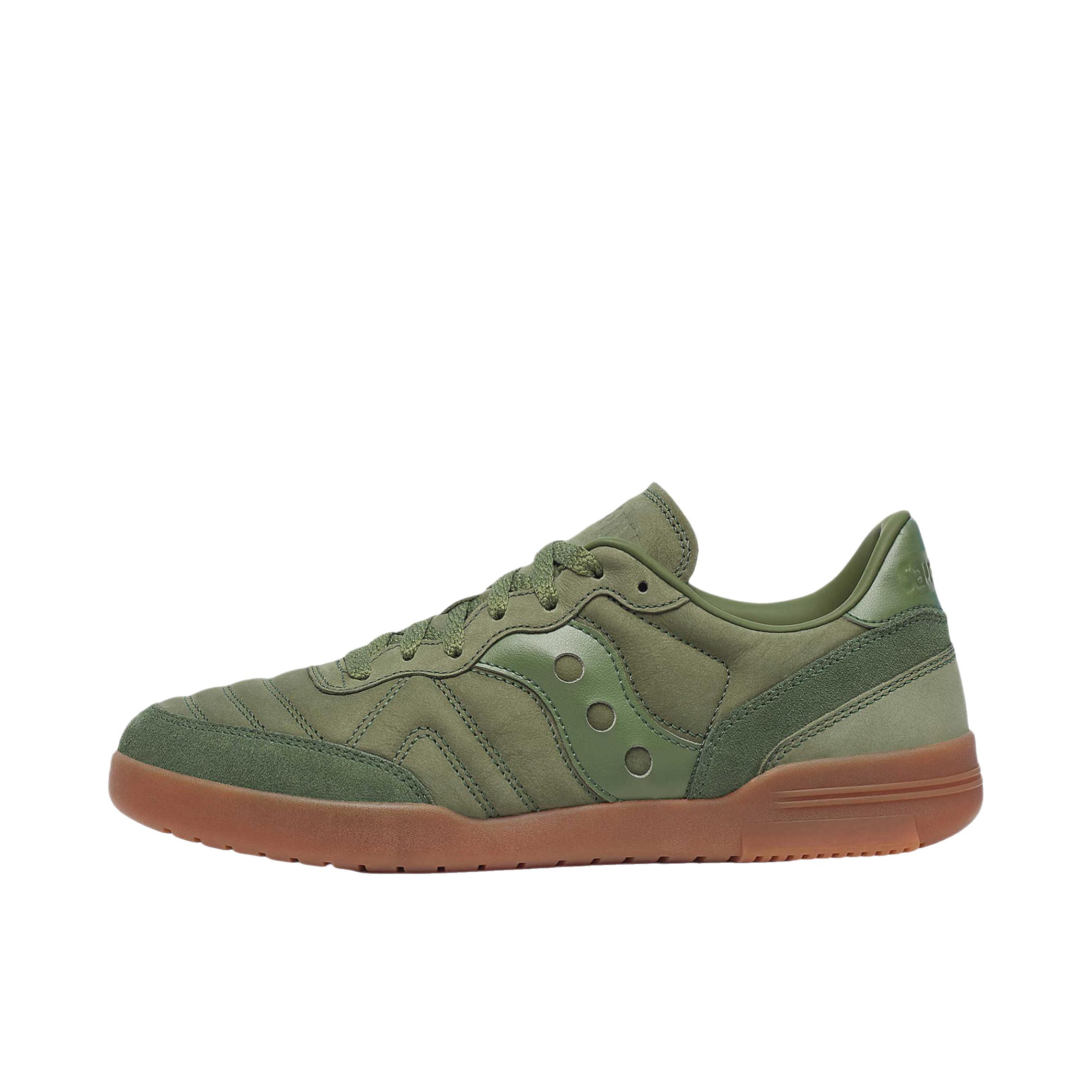 推荐商品：Saucony/索康尼 586i 跑鞋 简约百搭时尚 绿色/棕色