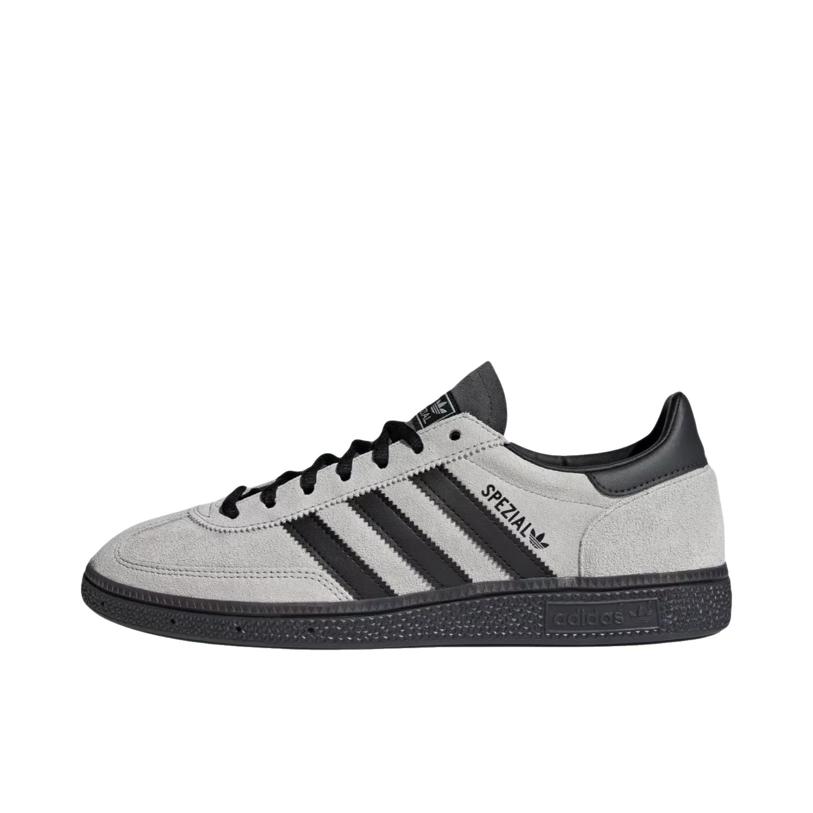 推荐商品：adidas Originals HANDBALL SPEZIAL T头鞋 德训鞋 板鞋 舒适耐磨复古防滑 灰色/碳黑色/核心黑