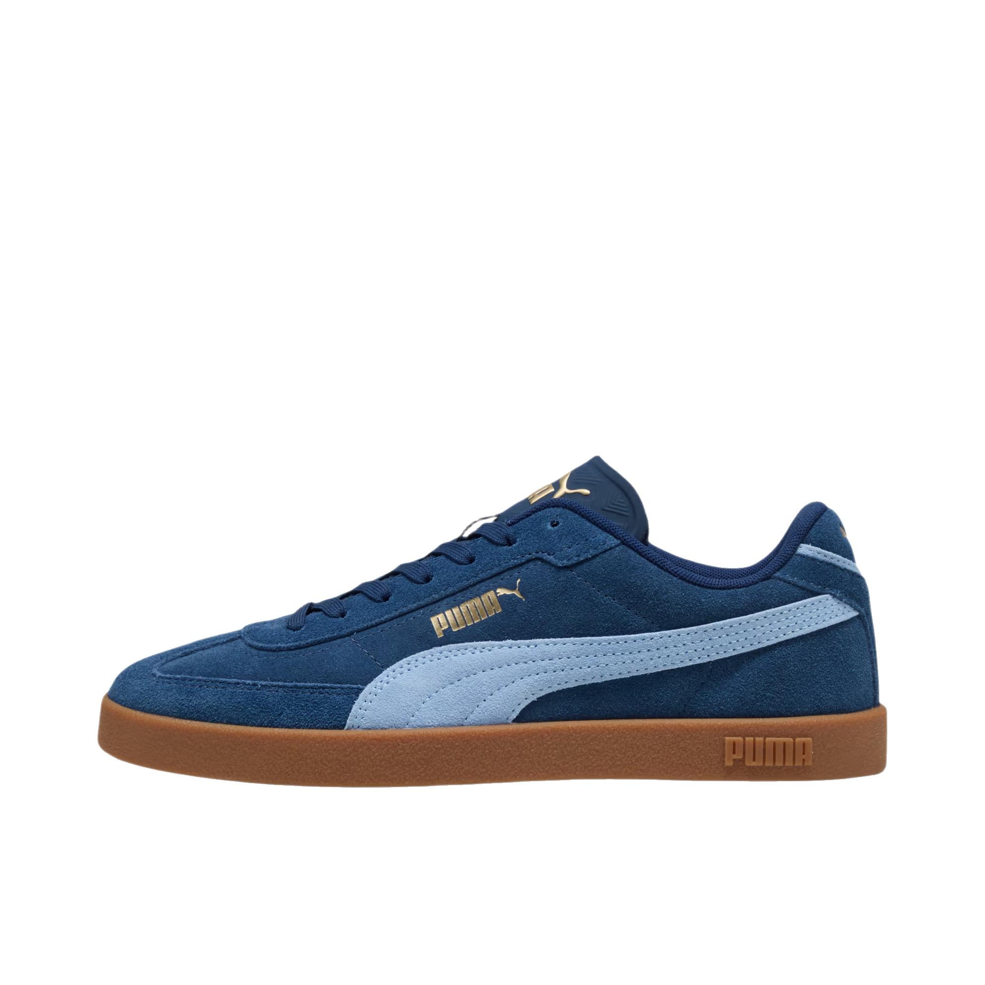 推荐商品：Puma/彪马 Club II Era T头鞋 德训鞋 板鞋 薄底防滑耐磨轻便低帮系带复古百搭支撑圆头贴合 波斯蓝/蓝孔雀鱼