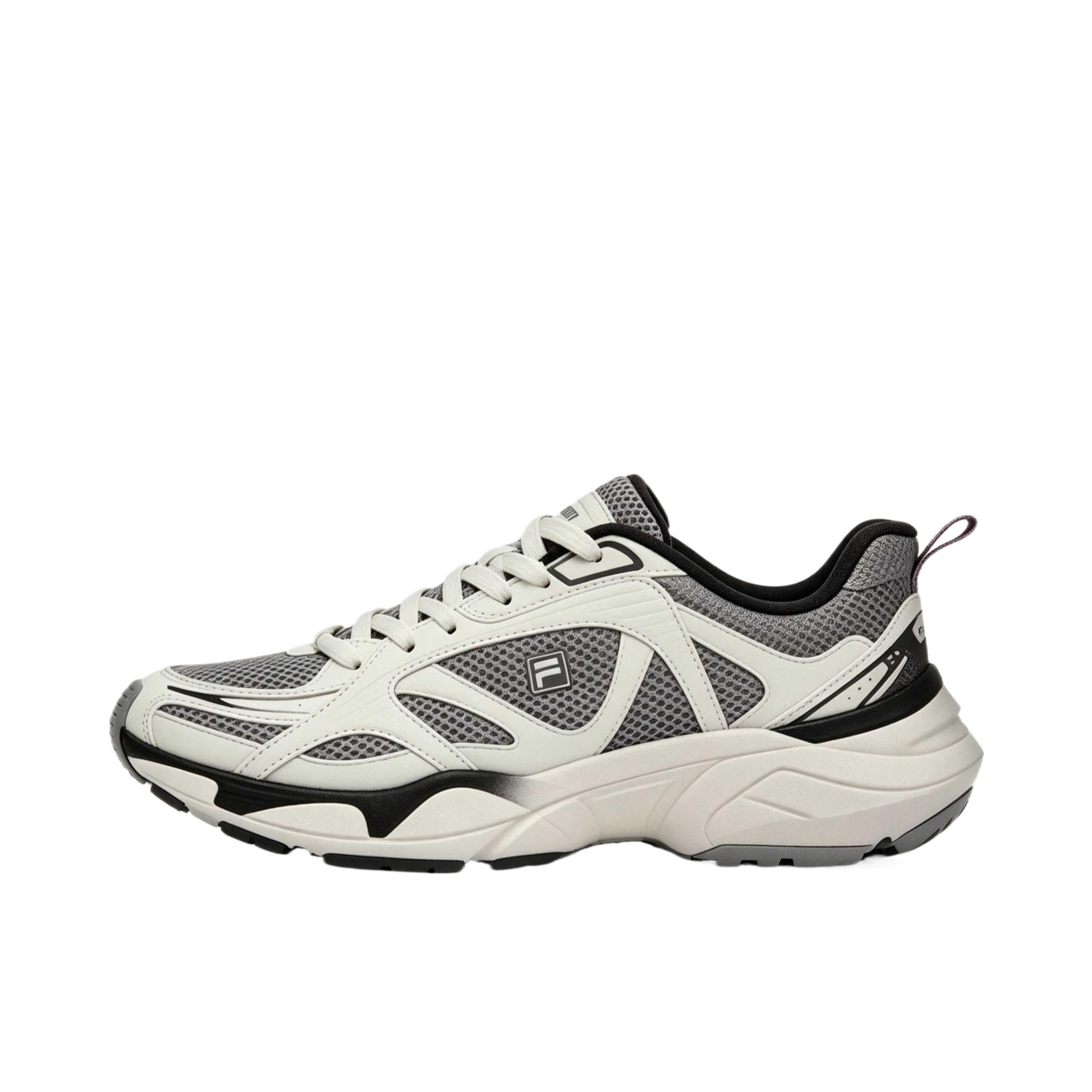 推荐商品：FILA/斐乐 Wavy Road MS 老爹鞋 系带圆头 米色/灰色